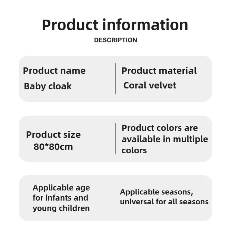 Hooded Coral Velvet Baby Bath Towel Cartoon Baby Elephant Wrap Blanket Super Absorbent Warm Bathrobe Newborn Baby Bath Towel