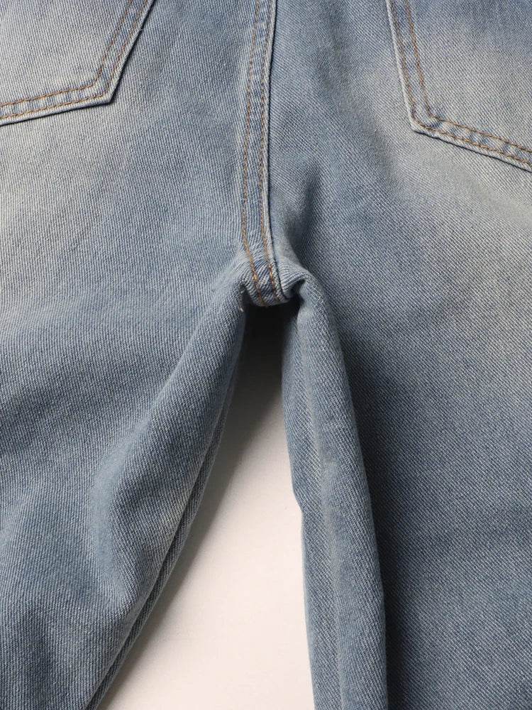 TWOTWINSTYLE Patchwork Pockets Streetwear Jumpsuits For Women Strapless Sleeveless Cold Shoulder High Waist Sexy Jumpsuit Female - AIAZ