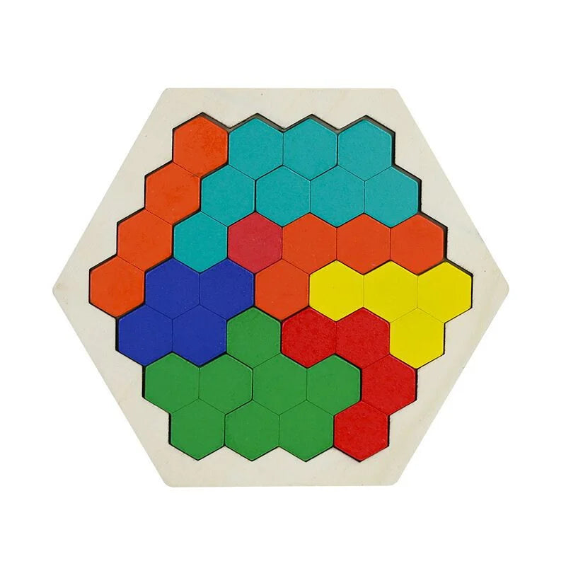 27 Style Block Puzzle Jigsaw Puzzle Board Classical Puzzle Children's Toys Hexagonal Alien Chess Tangram Puzzle Toys