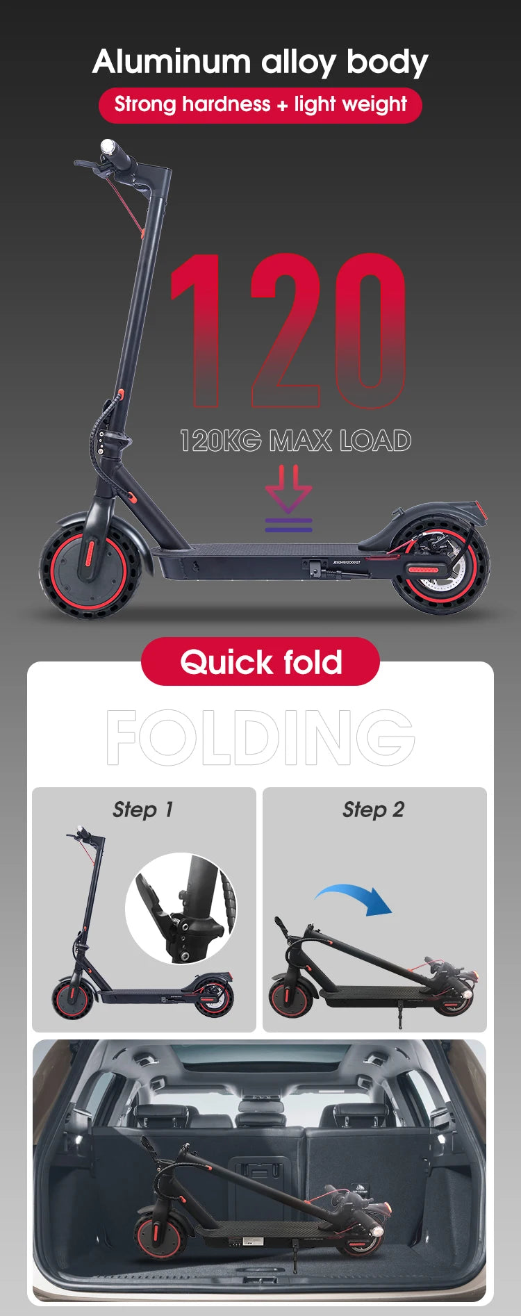 Motor Electric Scooter Model 8.5inch 2 Wheels M365 Electric Scooter E9PRO Scooter Xaomi