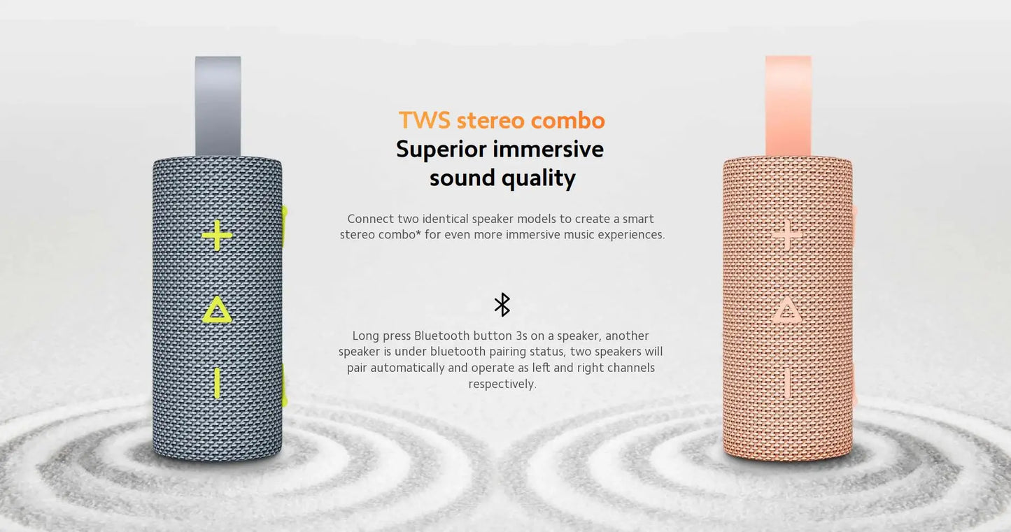 NEW Xiaomi Sound Pocket IP67 Bluetooth 5.4 Portable Speaker TWS Stereo Combo 1000mAh 10-Hour Ultra-Long Battery Life Microphone