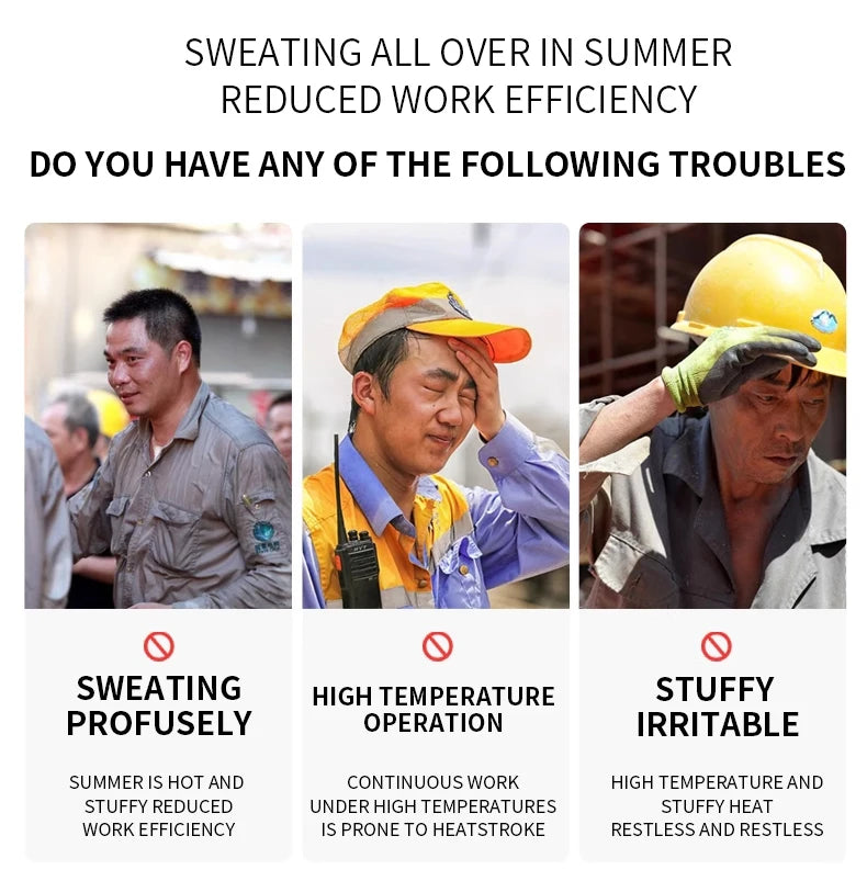 Cooling Fan Vest Hiking Air-conditioned Clothes Men Women Cooling Vest Work Sport Outdoor Camping Fishing Summer Cool Jacket