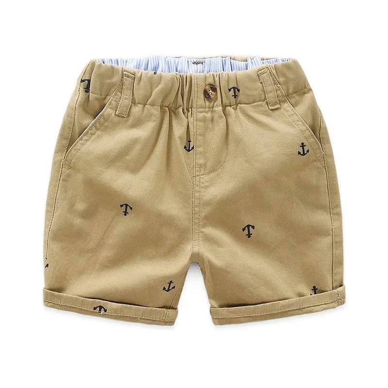 2-9 Years Children Shorts Toddler Kids Short Pant Summer Cotton Anchor Boys Beach Shorts Leisure Capris Baby Clothing KF553 - AIAZ