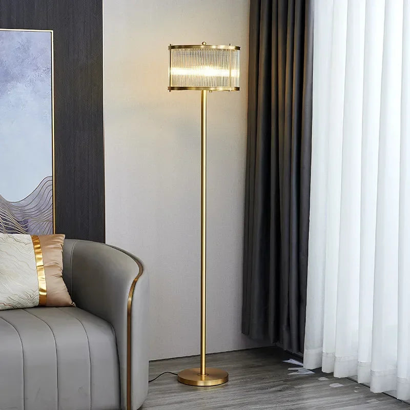 TEMAR Nordic Brass Table Lamp Modern Luxurious Living Room Bedroom LED Originality  Desk Light