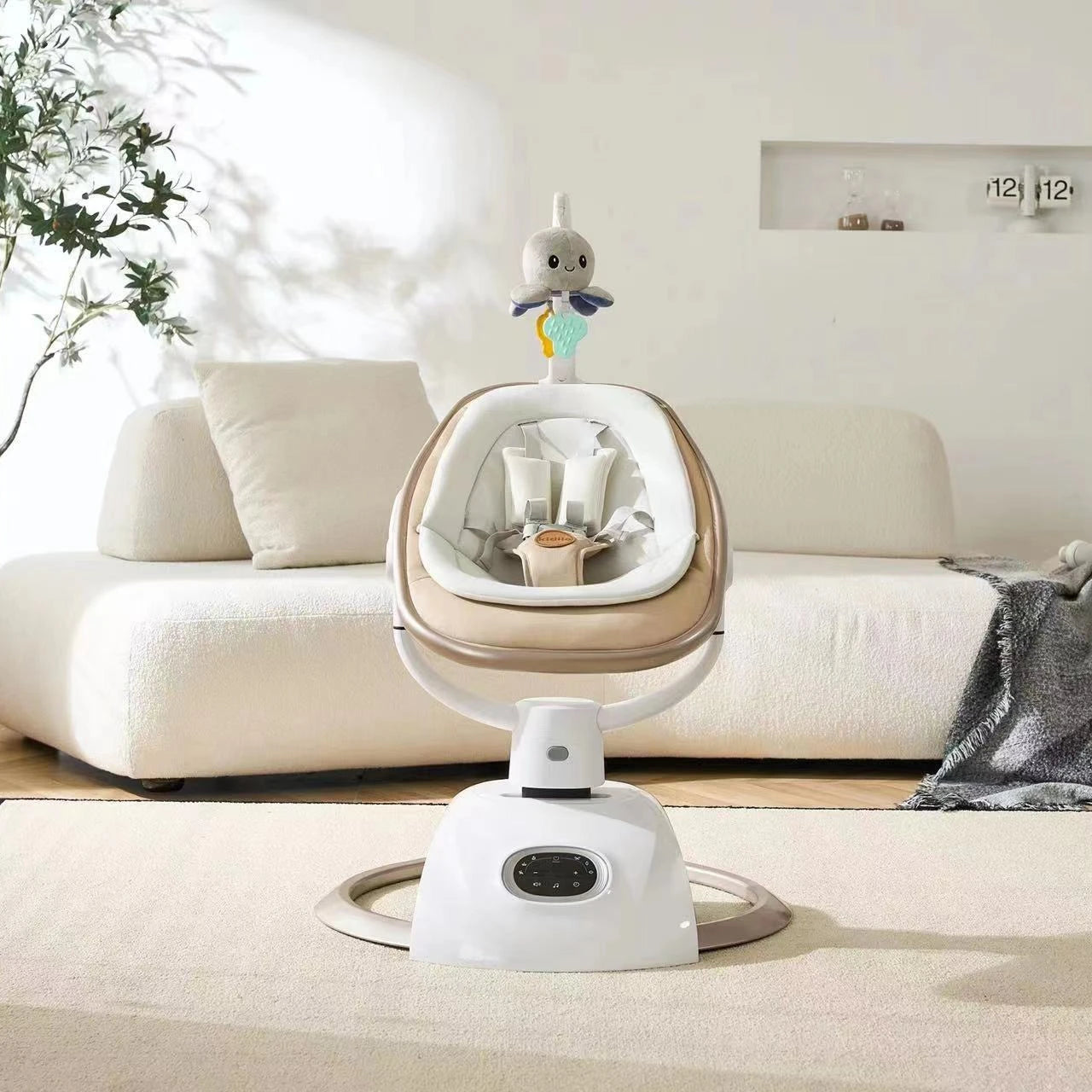 Electric Baby Rocking Chair Newborn Baby Sleep Rocking Bed Multi-mode Baby Cradle Electric Children's Swing