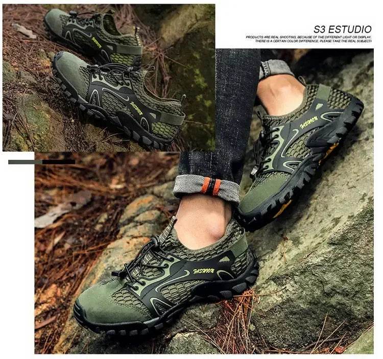 Wear-resistant Shoes for Men Hiking Shoes Jogging Trekking Sneakers Fast Zapatos Outdoor Hombre Invierno Outdoor Anti-slip - AIAZ