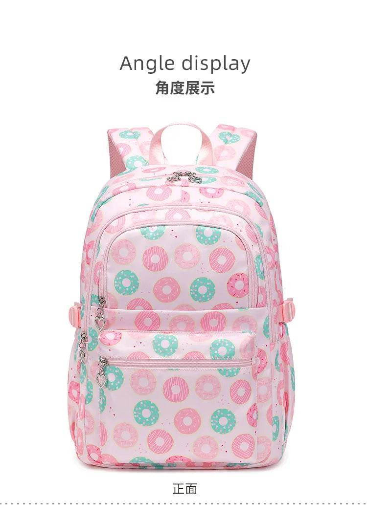 2025 New 3 Pcs Sets Student Schoolbag Girls Fashion Leisure Large Capacity Backpack Junior High School Shoulders Backpack - AIAZ