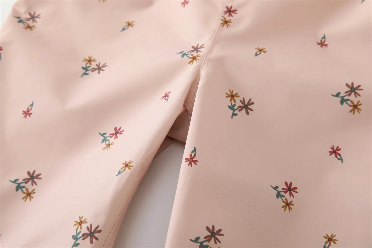 HONEYKING Children's Clothing Sets Raincoat Suit Baby Waterproof Overalls Pants Girls Jumpsuit For Kids Jacket And Trousers Set