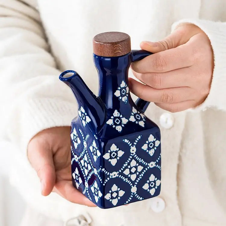 American ceramic oil pot, commercial oil bottle, household kitchen seasoning bottle