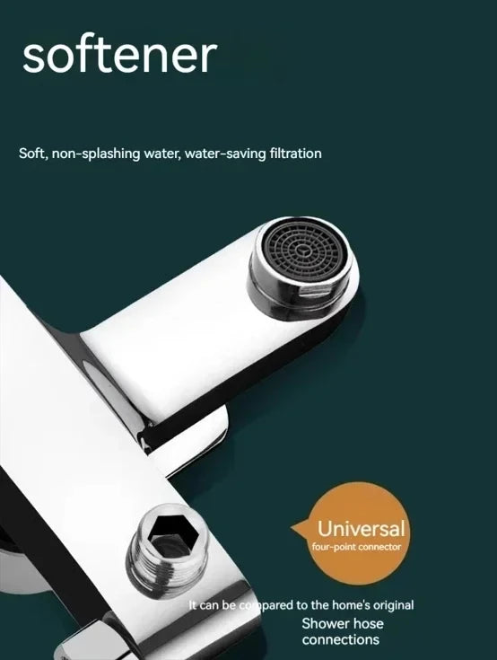 Bathroom Shower Faucet Mixing Valve Shower Shower Set Bathtub Mixing Switch Triple Hot and Cold Faucet Shower Faucet
