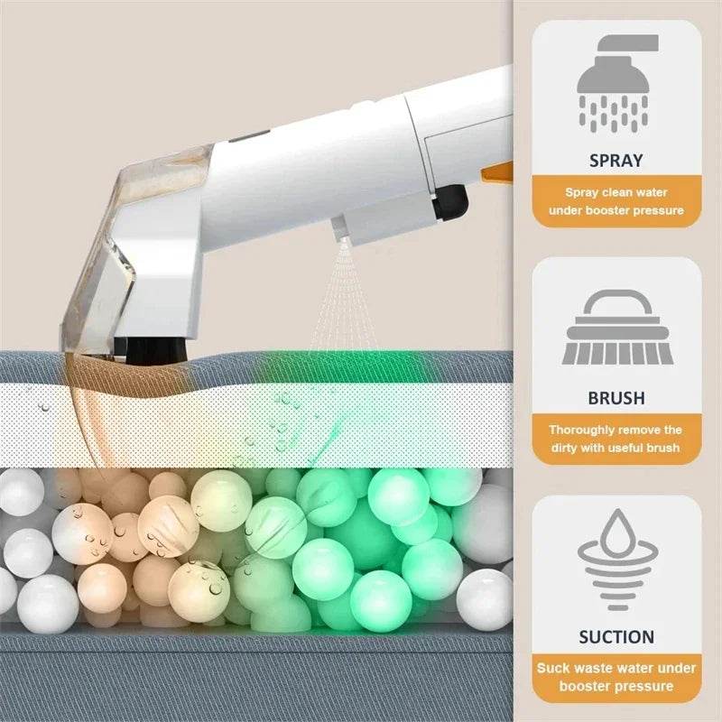 Portable Pet Carpet Cleaner, Powerful Vacuum Cleaner For Carpet, Rug, Couch, Car Seats, Furniture Deep Spot Cleaning Machine - AIAZ