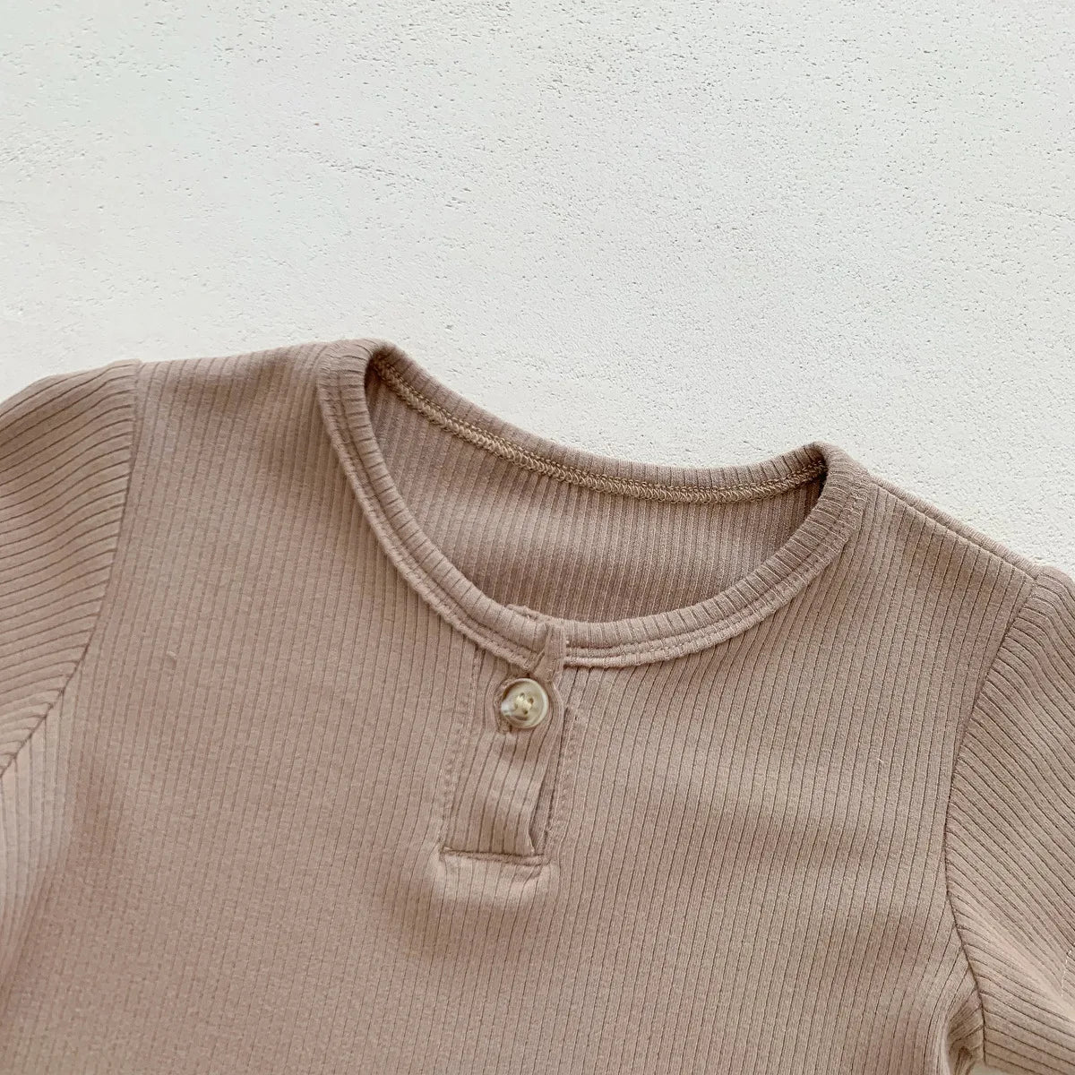 2025 New In Summer Newborn Baby Girls Boys Short Sleeve Solid Color Top T-shirts +cartoon Bear Bodysuits Kid Infant Clothing Set