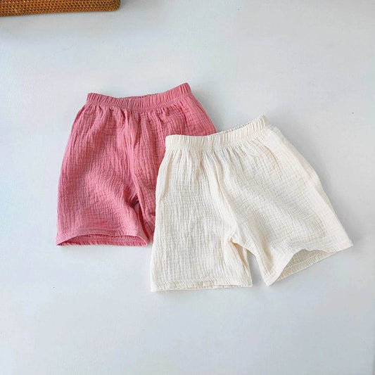 Children's Clothing Baby Girls Boys Cotton Yarn Short Pants Summer Kids Girls Soft Breathable Five-point Pants For Girl Shorts - AIAZ