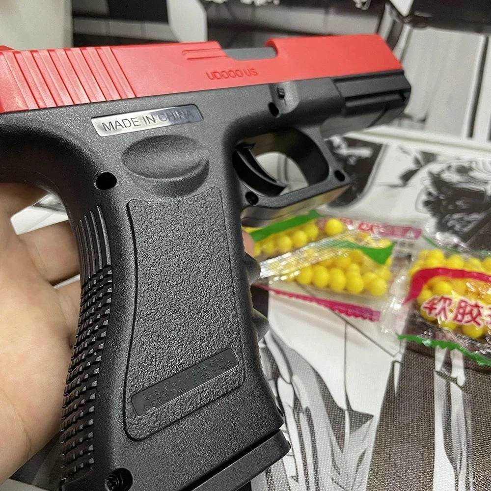 High quality soft bullet air gun manual G17 glock toy gun lower magazine laser outdoor sports CS game weapons children gift - AIAZ
