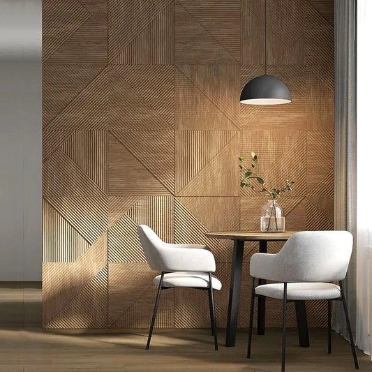 4pcs 50x50cm  Premium 3D Wave Wall panel Stripe Wallpaper PVC Wall Decor Living Room Bedroom Office Decor TV Background 9 sold