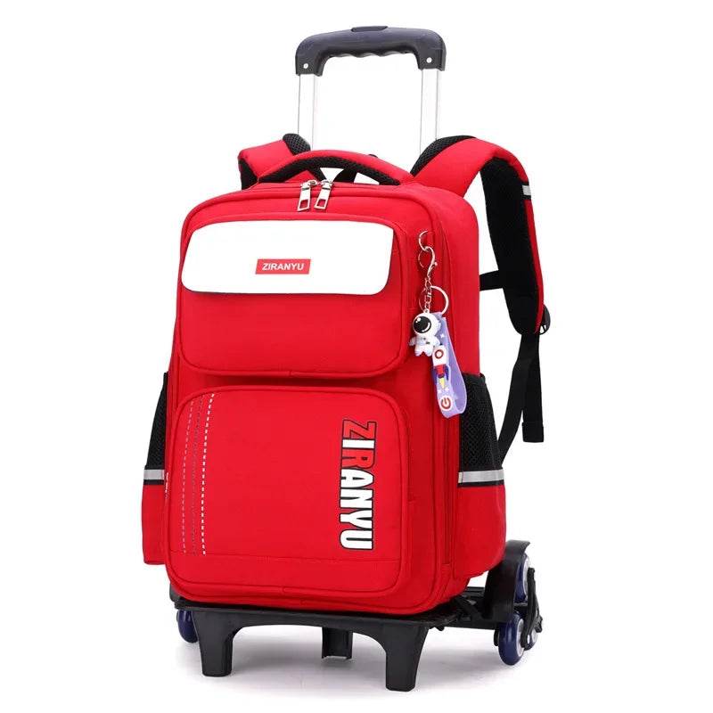 Rolling Backpacks for Primary School Children Trolley School Student Backpack Wheeled Bag Back To School Backpacks with Wheels - AIAZ