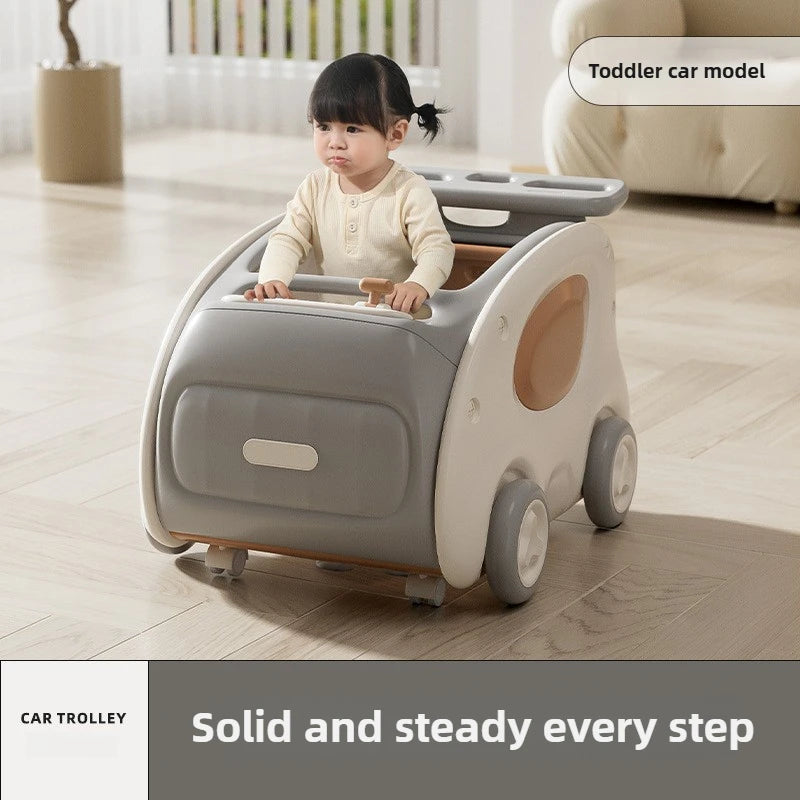 Multifunctional Anti-rollover and Anti-O-leg Baby Children's Toy Hand-pushing Balance Walker