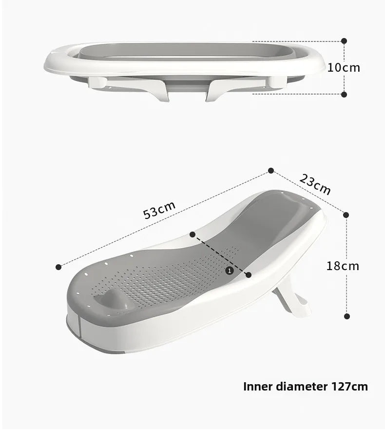Baby Bath Tub Set with Hanger,Newborn Tub,Non-slip,Complete Bathing Set,Baby Bath Basin,Durable Bathtub,Plastic Baby Bathtub