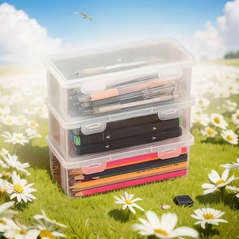 LOLEDE Pencil Cases Useful School Supplies Kawaii Stationery Organizer Bag Astethic Holster DIY Office Pen Box Kits Sacs Pen Box - AIAZ