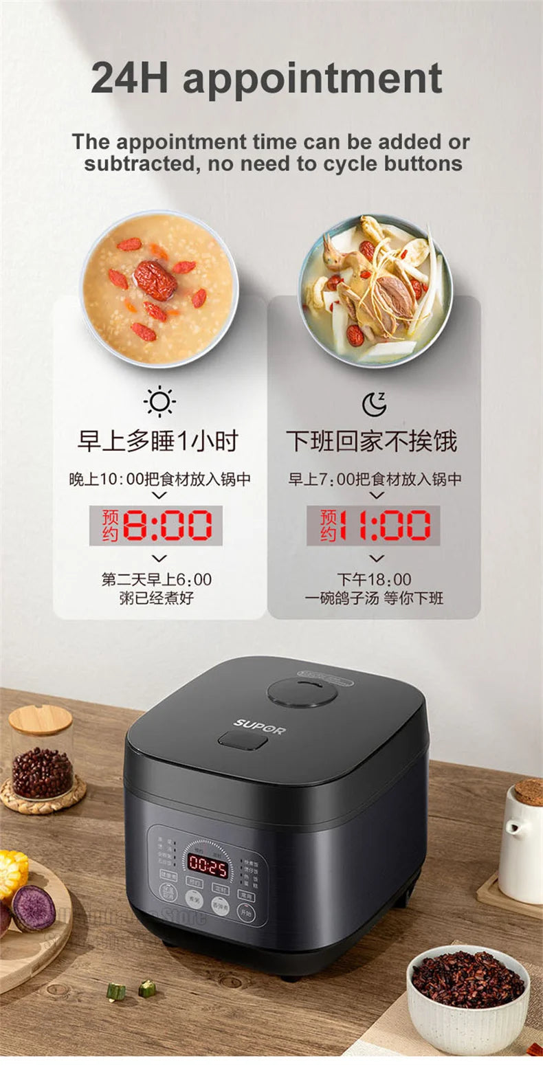 SUPOR 3/4/5L Rice Cooker Multi-Function Electric Cooker 220V Home Kitchen Appliance Multi-Purpose Cooker For Dormitory Office