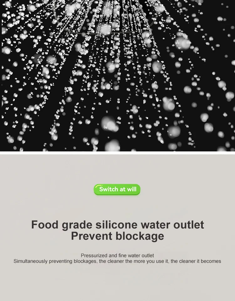 Bathroom Shower Full Set Gray Digital Display Shower System Set  Piano Button With Ambient Light Faucets Shower Head