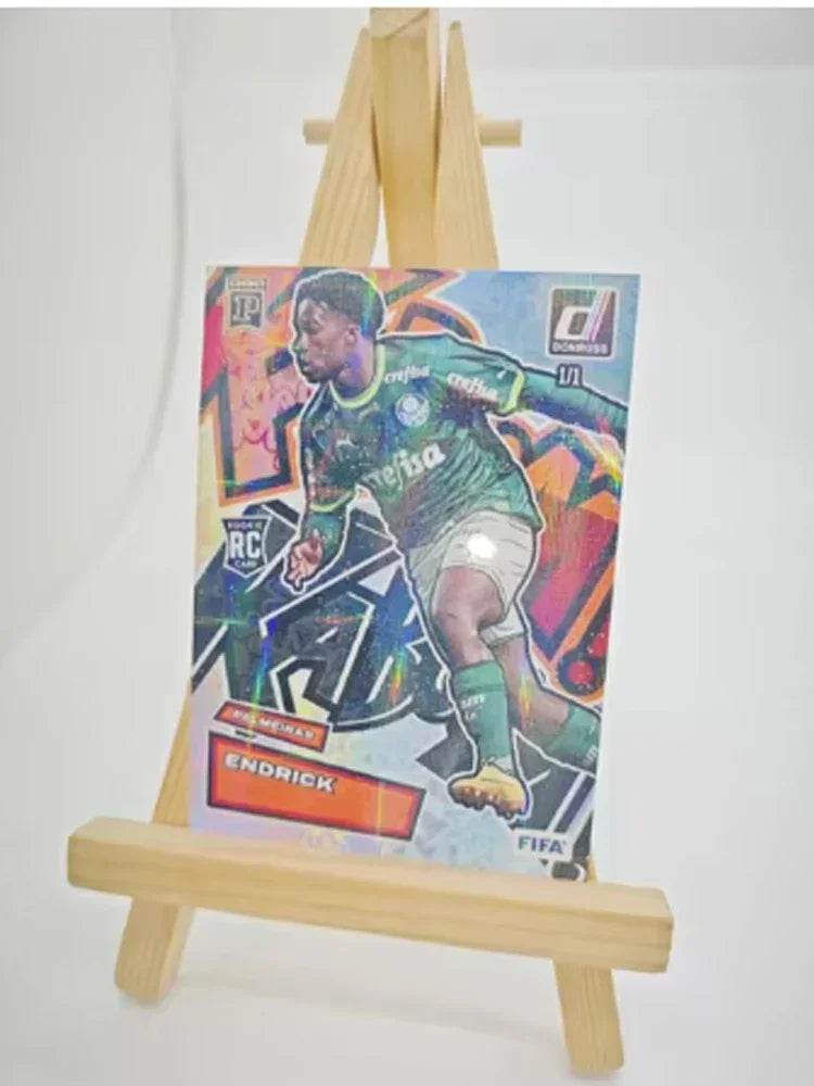 Panini collectible card laser flash DIY Messi Cristiano Ronaldo Kylian Mbappe David Beckham Card bricks Holiday gifts 1.5mmthick - AIAZ
