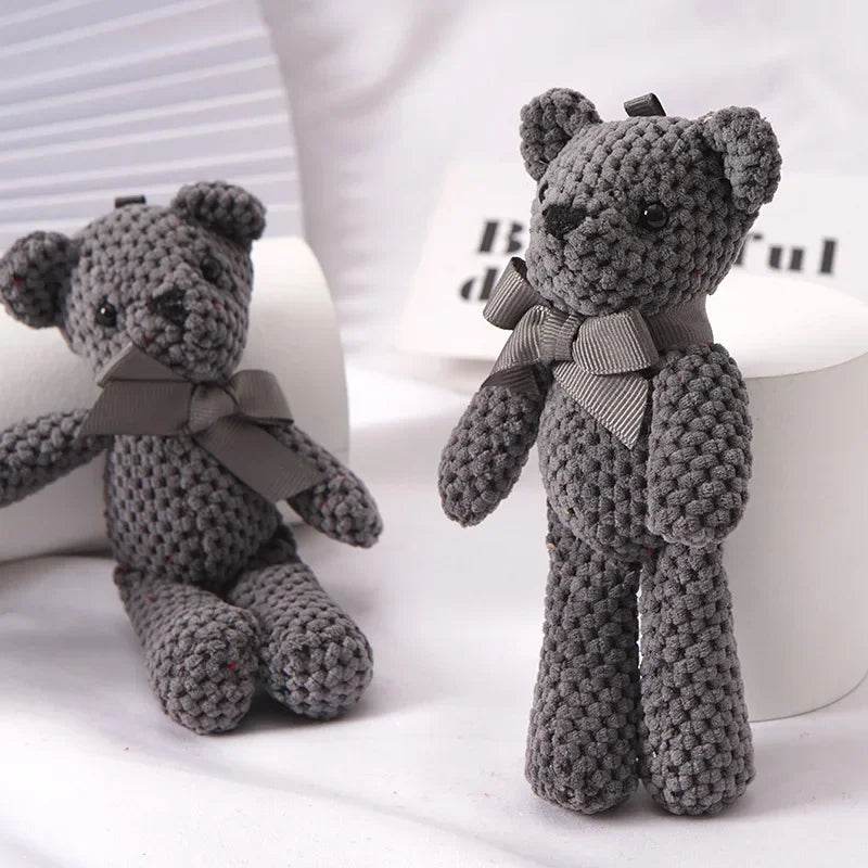 Kids Plush Animals Toys Cute Bear Stuffed Bags Key Pendant Dolls Gifts Birthday Wedding Party Decor Children Baby Bear Stuffed - AIAZ