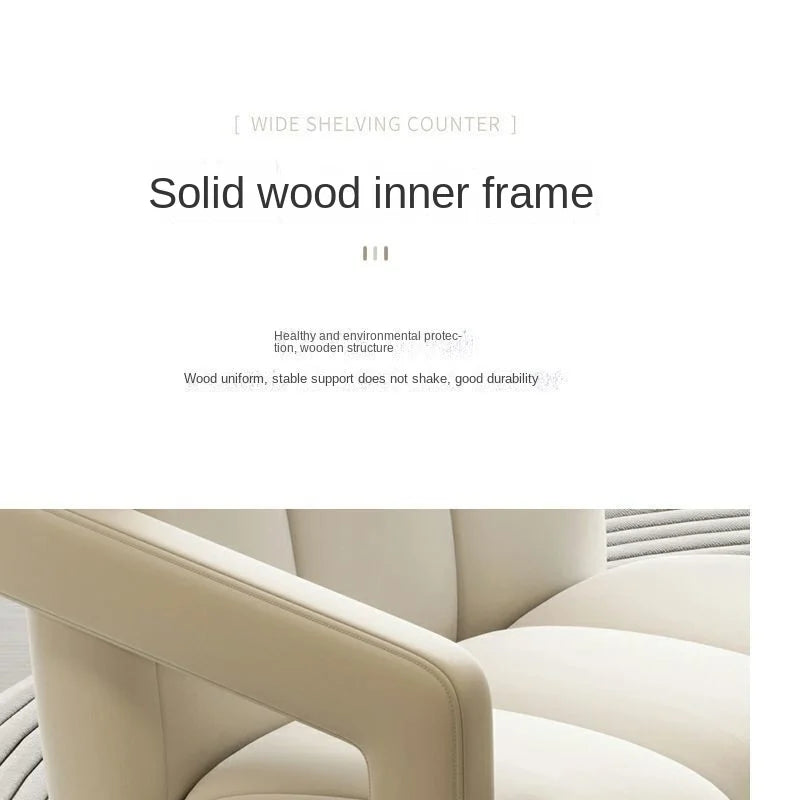 Cream Style Single Lounge Chair Light Luxury Sofa Designer Wool Living Room Reception Single Chair