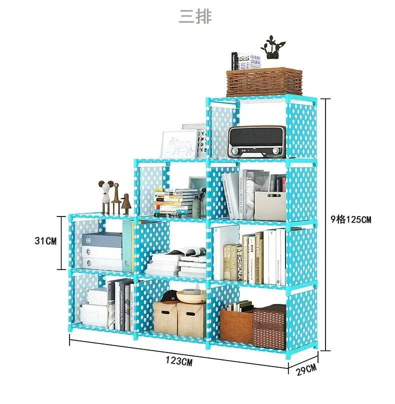 Floor To Ceiling Household Simple Bookshelf, Desktop Storage Shelf, Simple Children's Bookshelf, Multi-layer Miscellaneous Shelf