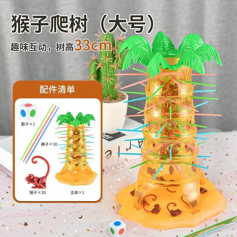 Monkey Climbing Tree Game Toy Children Interesting Intelligence Toys Climbing Desktop Game Party Game Toys Birthday gift For Kid - AIAZ