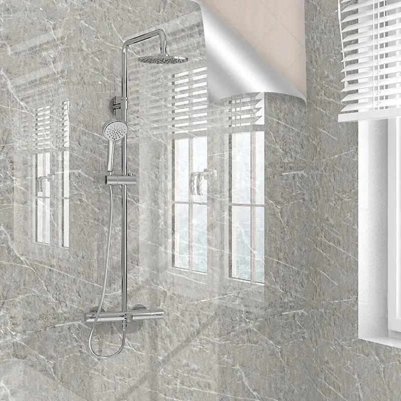 20 Meters Adhesive Wallpaper Bathroom Waterproof Stickers Toilet Wall Renovation Formaldehyde-Free Kitchen Decor Wall Stickers