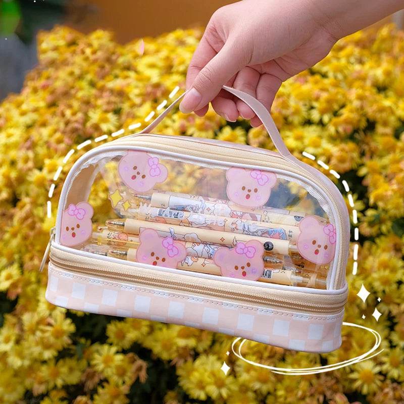 Pencil Cases For Girls School Supplies Pencil Pouch Trousse Scolaire Large Capacity Pencilcase Estuche Escolar Cute Pencil Case - AIAZ