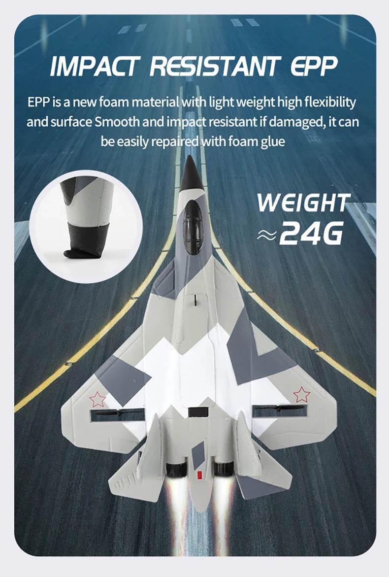 RC Foam Aircraft SU-35 Plane 2.4G Radio Control Glider Remote Control Fighter Plane Glider Airplane Foam Boys Toys for Children - AIAZ