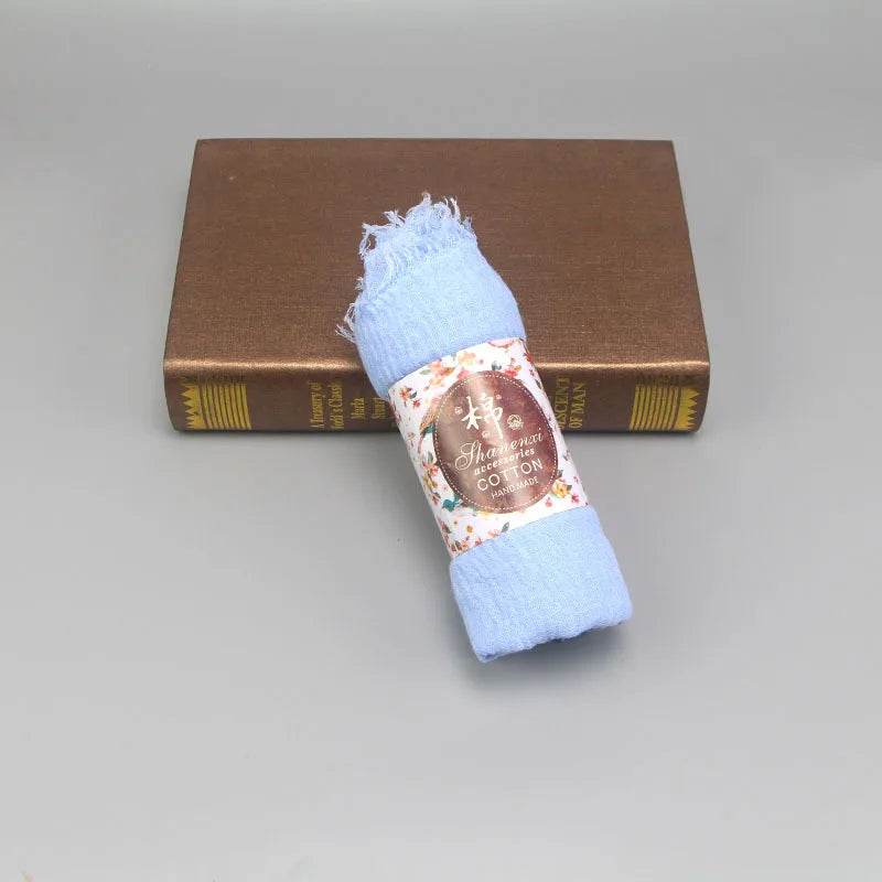 Muslim Hijab For Women Crinkle Hijab Scarf Soft Cotton Solid Color Islamic Bandana Eid Muslim Turban - AIAZ