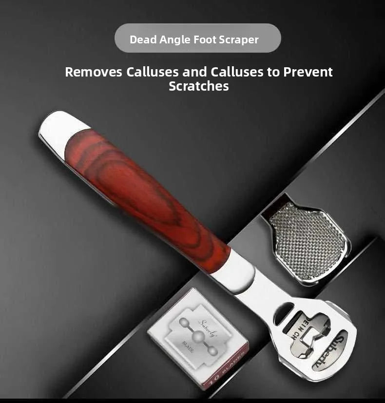 Foot Care Tool Kit Profional Dead Skin Removal Foot File Set with 0 Blades Foot Scraper Board Personal Hygiene Tool