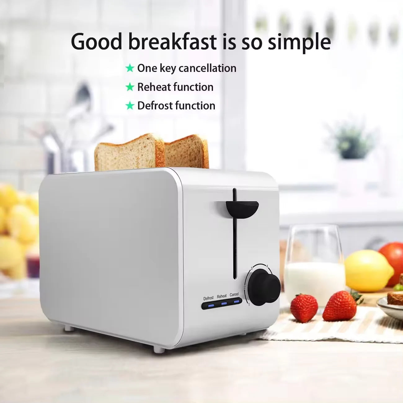 Kitchen Appliance Breakfast Bread Toaster Machine Smart Toaster Sandwich Maker 2 Slice Burger Toaster