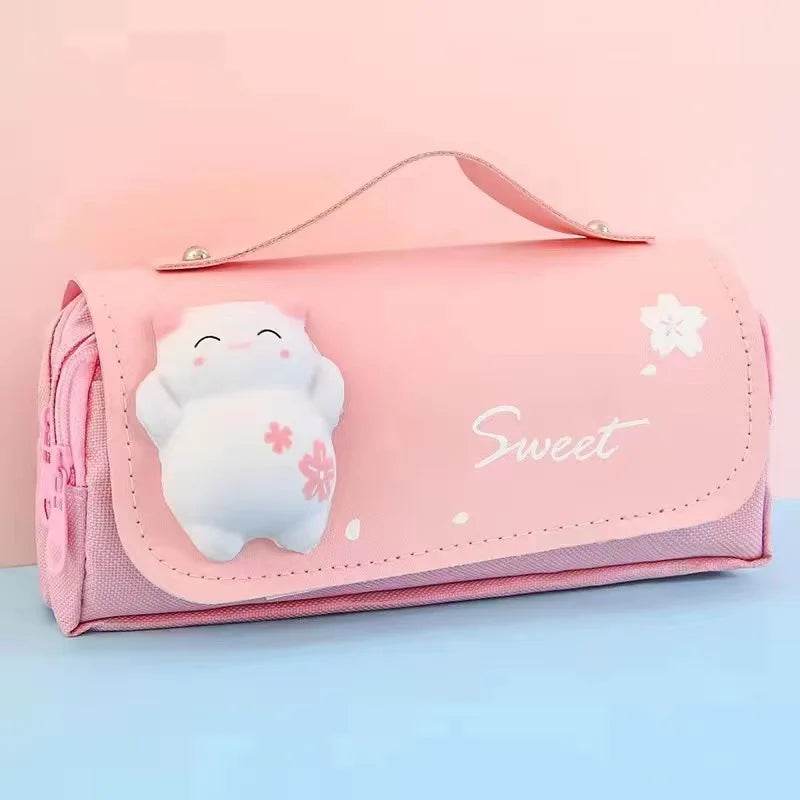 School Supplies Kawaii Stationery School Pencil Cases for Girls Bags Pens Cute Korean Stationery Holsters Supply Store Aesthetic - AIAZ