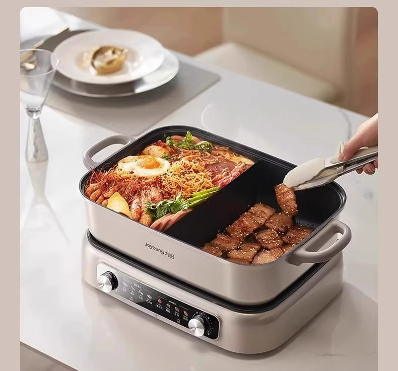 ZYY household multi-functional sub-control split pan frying electric cooking pan mandarin duck pan