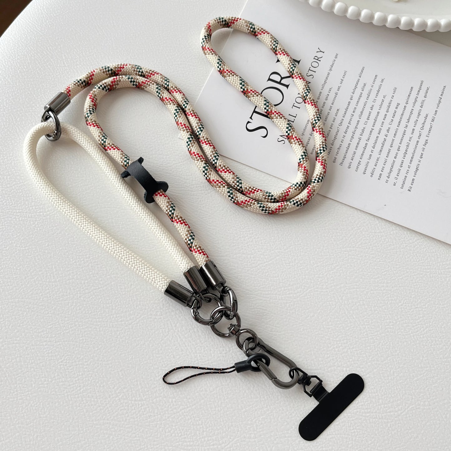 New Three-in-one Multi-Functional Mobile Phone Lanyard Rope Crossbody Strap Neck Lanyard Short Rope Wrist Strap Anti-lost Chain