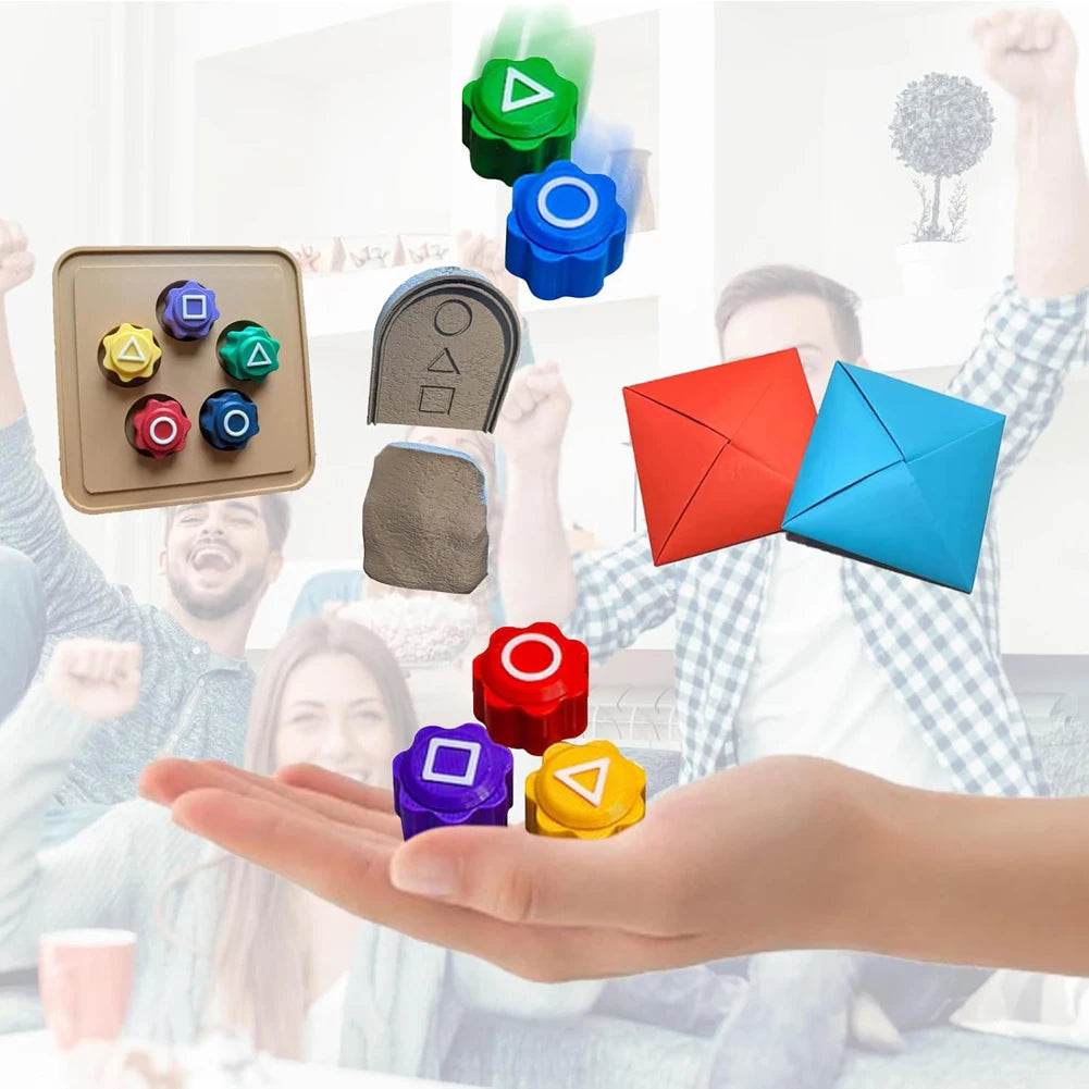 Korean Traditional Play Game Fun Gonggi Jack Stone Pebbles Set Hand Eye Coordination Training Toy Gong gi Set Party Board Game - AIAZ