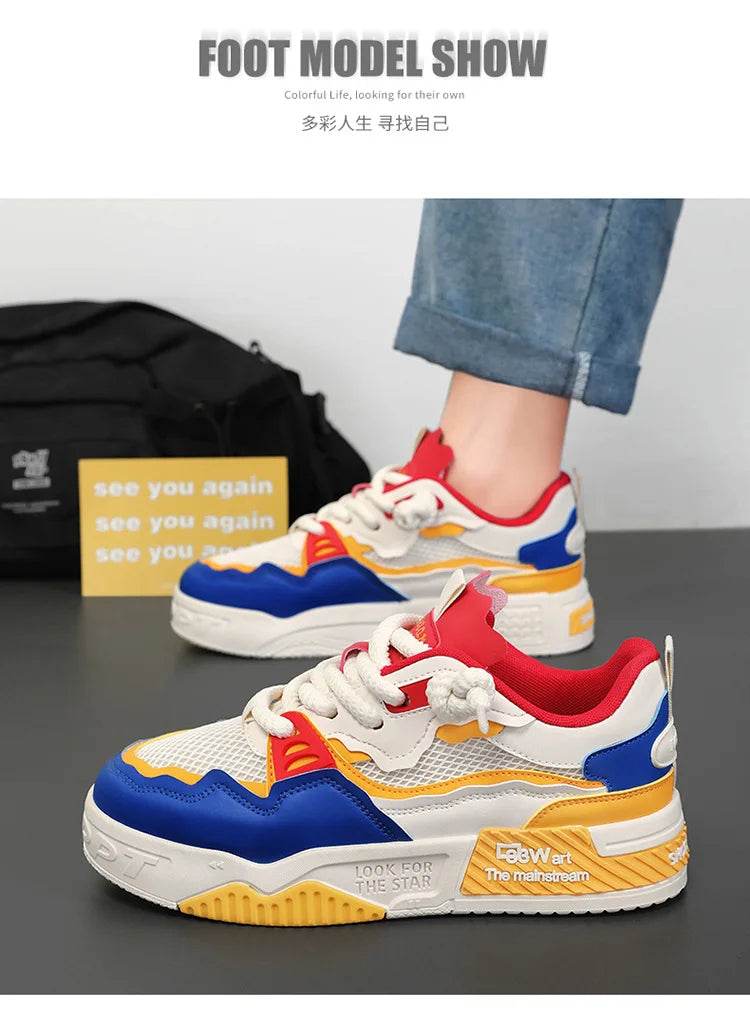 Men Shoes Platform Male Sneakers 2025 New Vulcanized Shoes for Men Casual Running Shoes Large Size 45 46 Hot Sapatos Masculinos - AIAZ