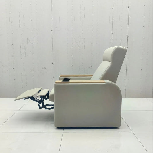Luxury Single Infusion Sofa Hospitals Clinics Stainless Steel Leather Manual Electric Reclining Intravenous Drip Injection Seat