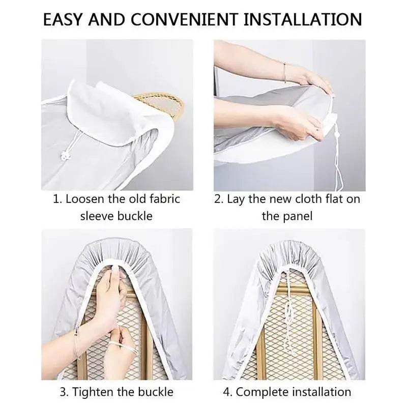Standard Ironing Board Cover Thick Scorch Resistant Iron Board Pad Durable Iron Pad With Elastic Edge Heat-Reflective Iron Pad - AIAZ