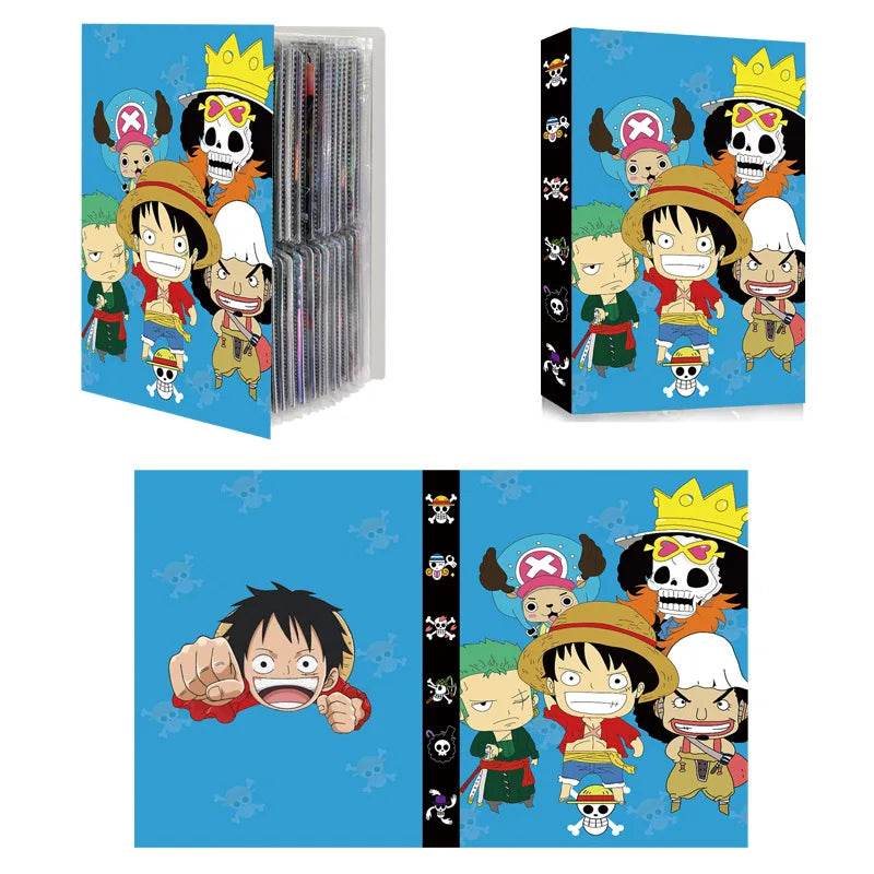 240pcs Card Album Book Naruto Dragon Ball Goku Vegeta ONE PIECE Luffy Zoro Map Letter Holder Binder Card Notebook Collection Toy - AIAZ