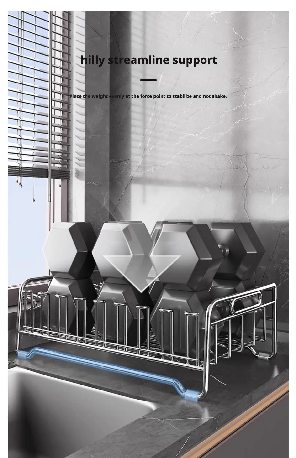 Dish Drain Rack Holder 304 Stainless Steel Bowl Drainer Tableware Cup Drying Rack Kitchen Accessories Storage Organizer Shelf