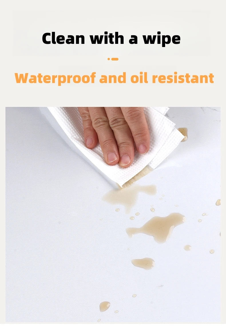 White Self-adhesive Wall Wallpaper Self Adhesive Autohesion Wallpapers Home Decor High Temperature Resistance Waterproof Sticker