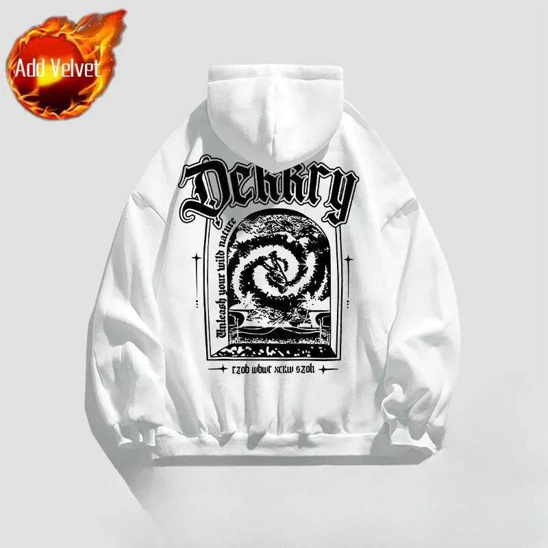 Male Hoodie Harajuku Fashion Loose Autumn New In Men's Hooded Sweatshirt Funny Cheap Streetwear High Quality Pastel Color Cotton - AIAZ