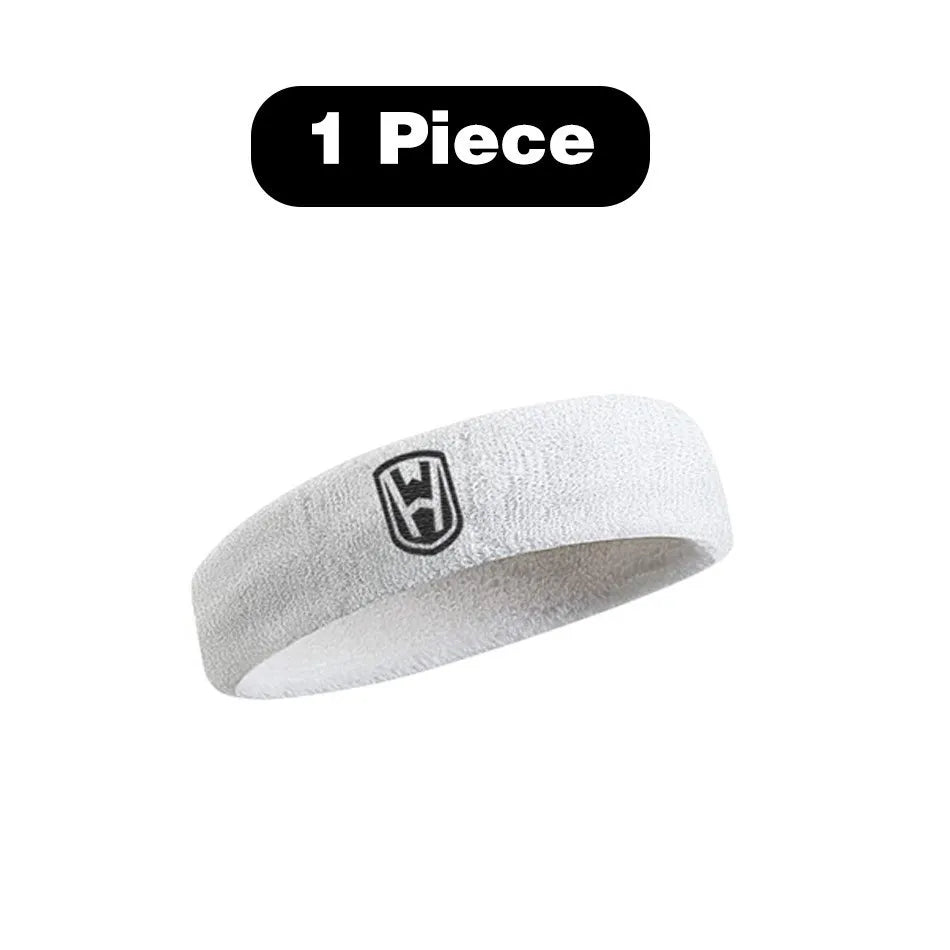 WOSWEIR-Cotton Athletic Headband Elastic Sweatbands Women Men Basketball Sports Gym Fitness Sweat Band Volleyball Tennis