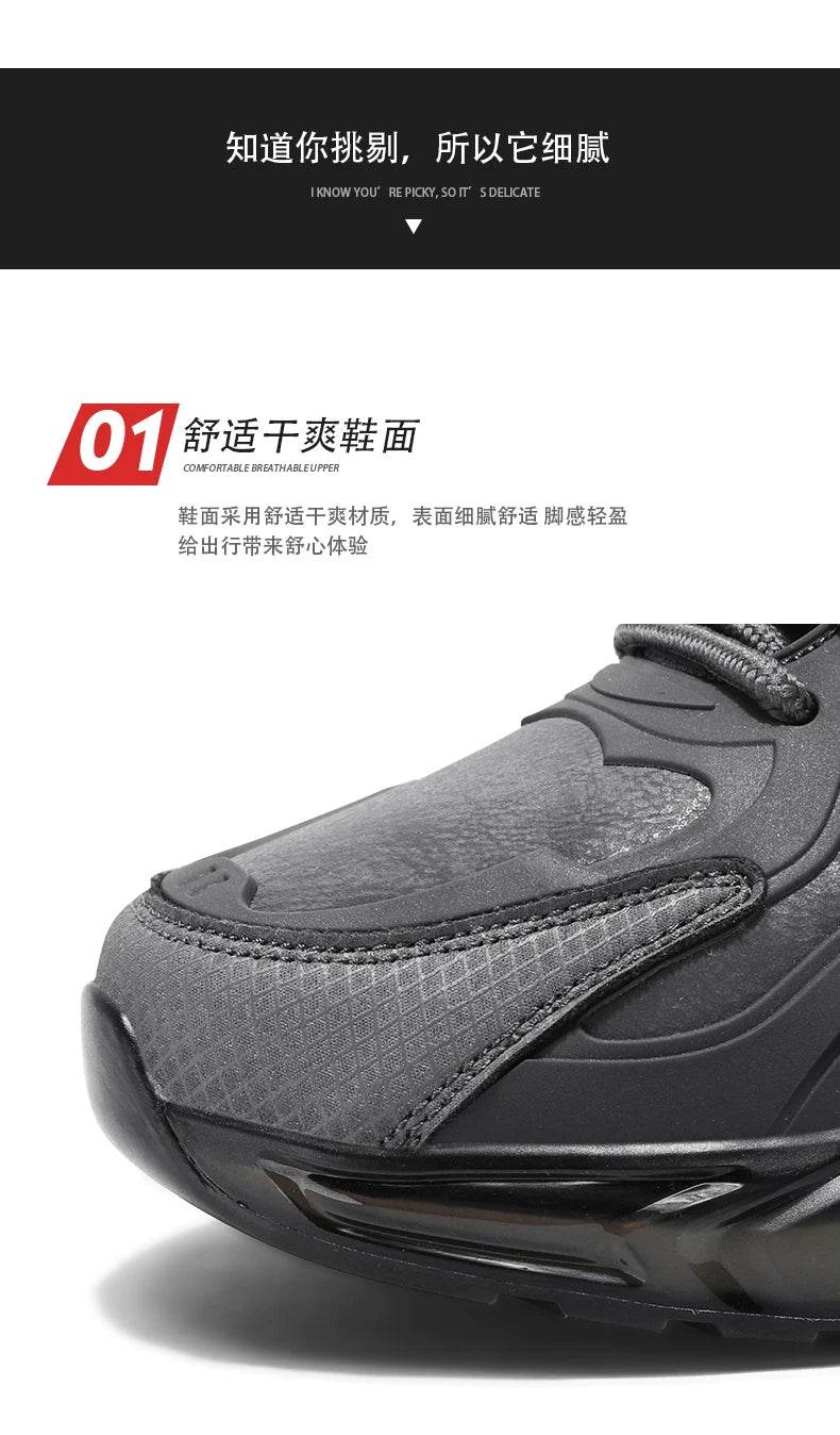 Men Shoes 2025 Casual Walk Air Cushion Marathon Breathable Lightweight Women's Comfortable Athletic Nonskid Sneakers - AIAZ