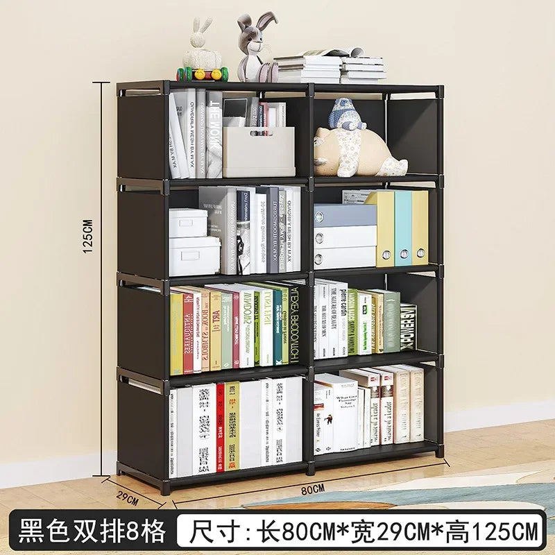 Floor To Ceiling Household Simple Bookshelf, Desktop Storage Shelf, Simple Children's Bookshelf, Multi-layer Miscellaneous Shelf